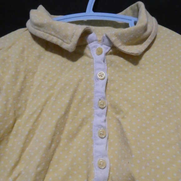DOUBLE G | 4T | Short Sleeve Polka Dot Dress | Button-Up Front | GUC - Picture 4 of 16